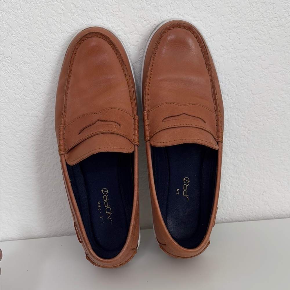 Cole Haan Men's Tan Leather Loafers